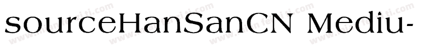 sourceHanSanCN Mediu字体转换